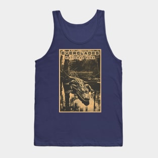 Everglades National Park Vintage Travel  Poster Tank Top